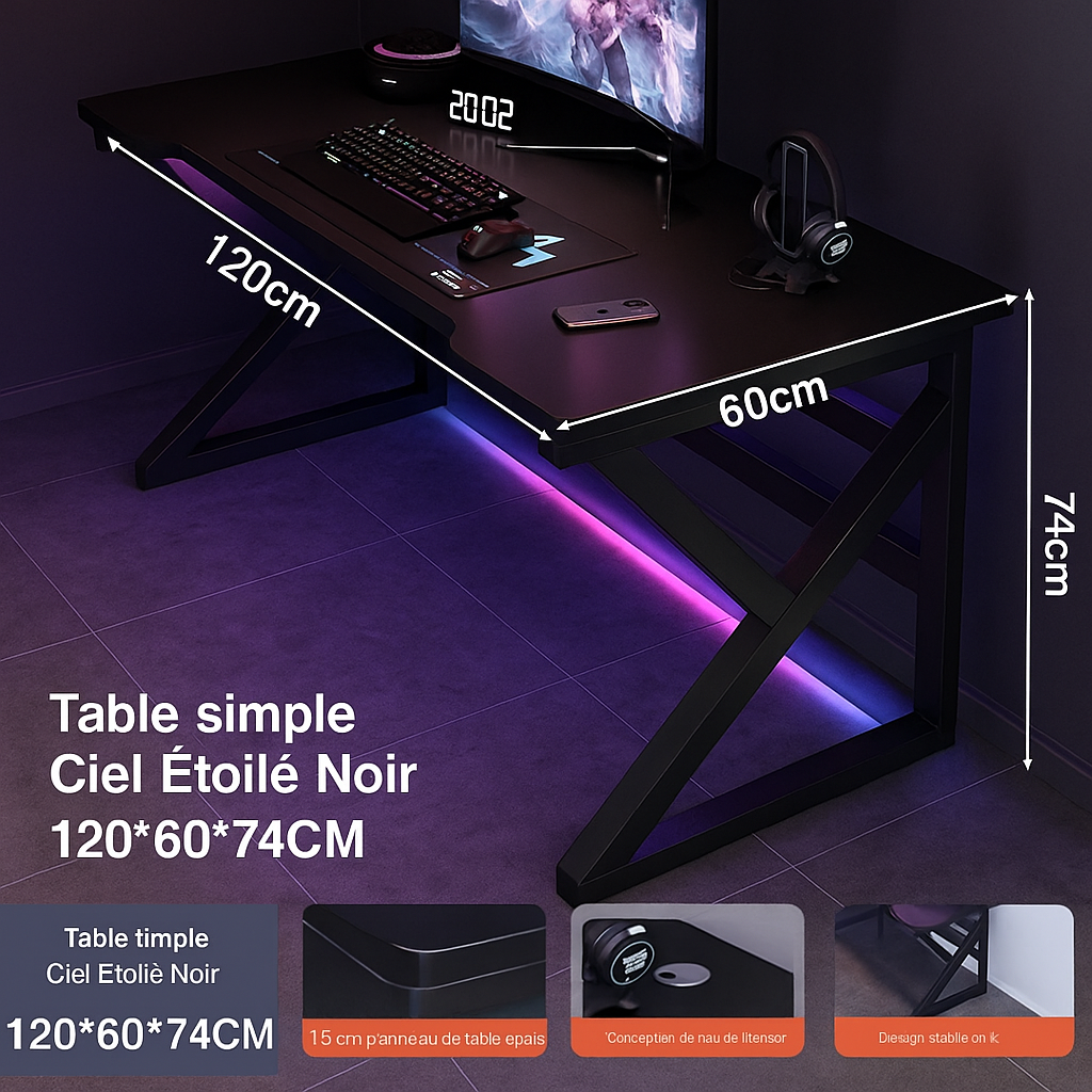TABLE BUREAU POUR ORDINATEURE