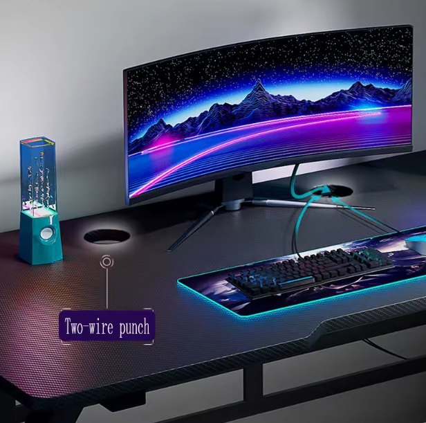 Table de Gaming 140 cm – Grande, Polyvalente et Élégante